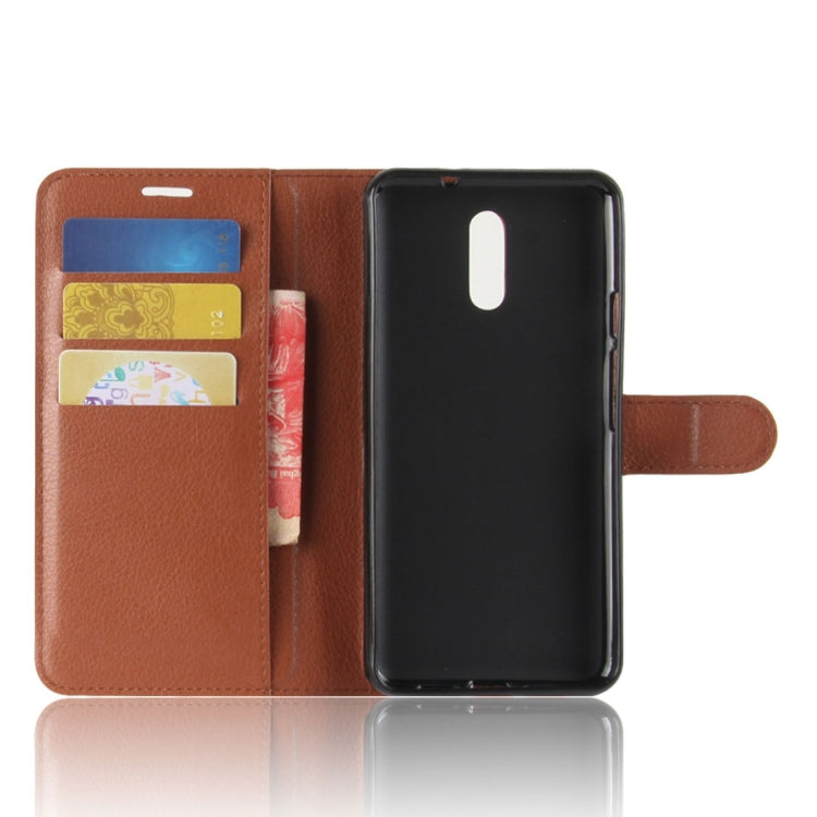 For DOOGEE  BL5000 Litchi Texture PU + TPU Horizontal Flip Leather Case with Holder & Card Slots & Wallet