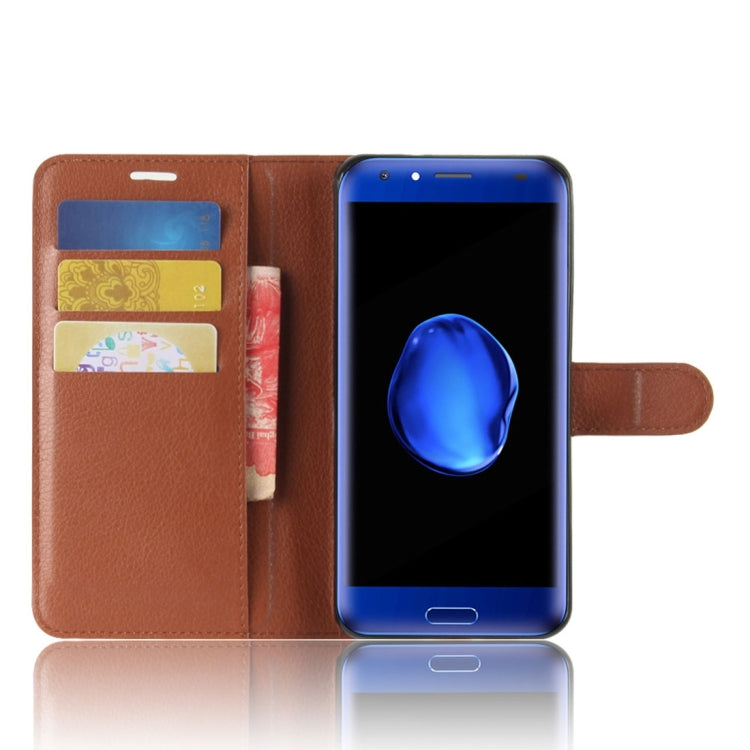 For DOOGEE  BL5000 Litchi Texture PU + TPU Horizontal Flip Leather Case with Holder & Card Slots & Wallet