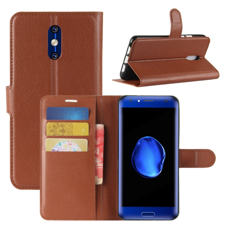 For DOOGEE  BL5000 Litchi Texture PU + TPU Horizontal Flip Leather Case with Holder & Card Slots & Wallet