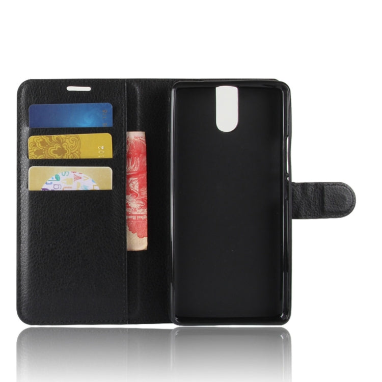 For DOOGEE  BL7000 Litchi Texture PU + TPU Horizontal Flip Leather Case with Holder & Card Slots & Wallet