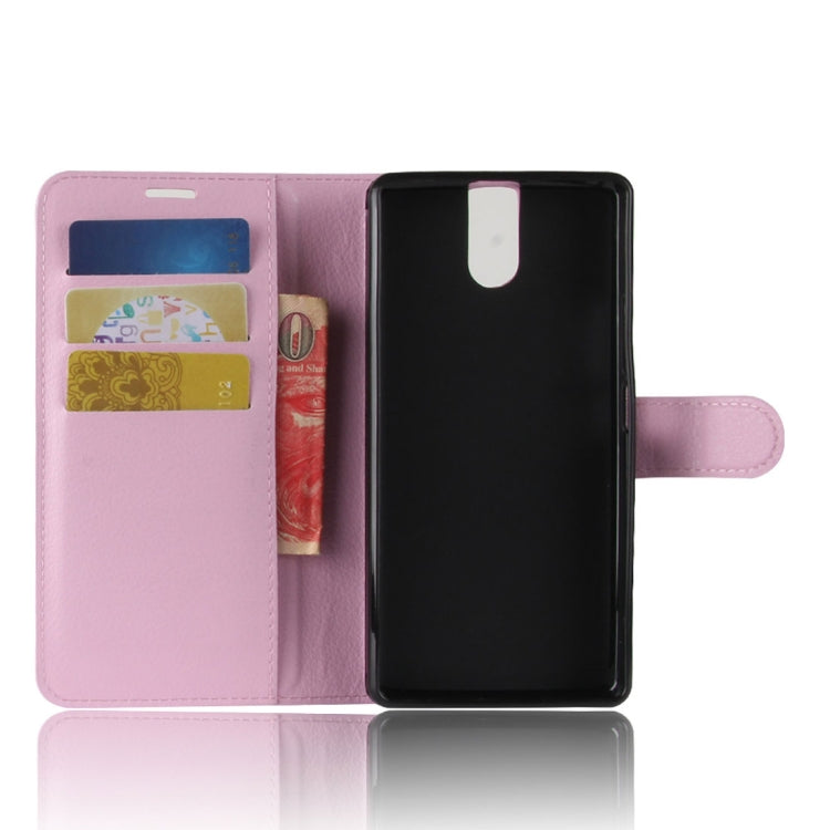 For DOOGEE  BL7000 Litchi Texture PU + TPU Horizontal Flip Leather Case with Holder & Card Slots & Wallet