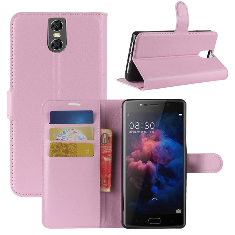 For DOOGEE  BL7000 Litchi Texture PU + TPU Horizontal Flip Leather Case with Holder & Card Slots & Wallet