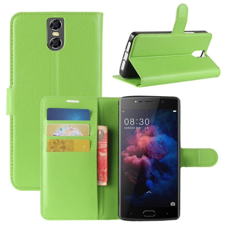 For DOOGEE  BL7000 Litchi Texture PU + TPU Horizontal Flip Leather Case with Holder & Card Slots & Wallet