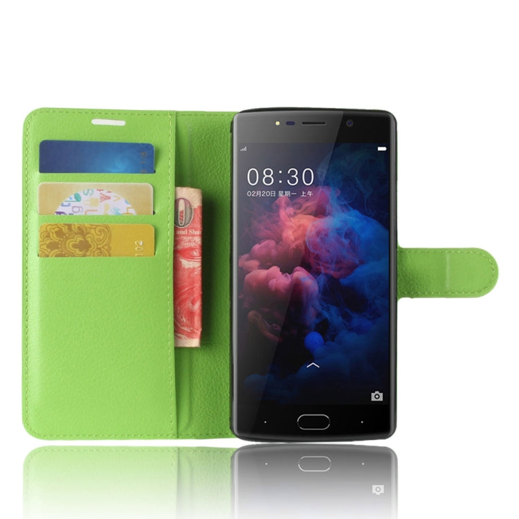 For DOOGEE  BL7000 Litchi Texture PU + TPU Horizontal Flip Leather Case with Holder & Card Slots & Wallet