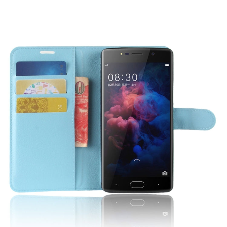 For DOOGEE  BL7000 Litchi Texture PU + TPU Horizontal Flip Leather Case with Holder & Card Slots & Wallet
