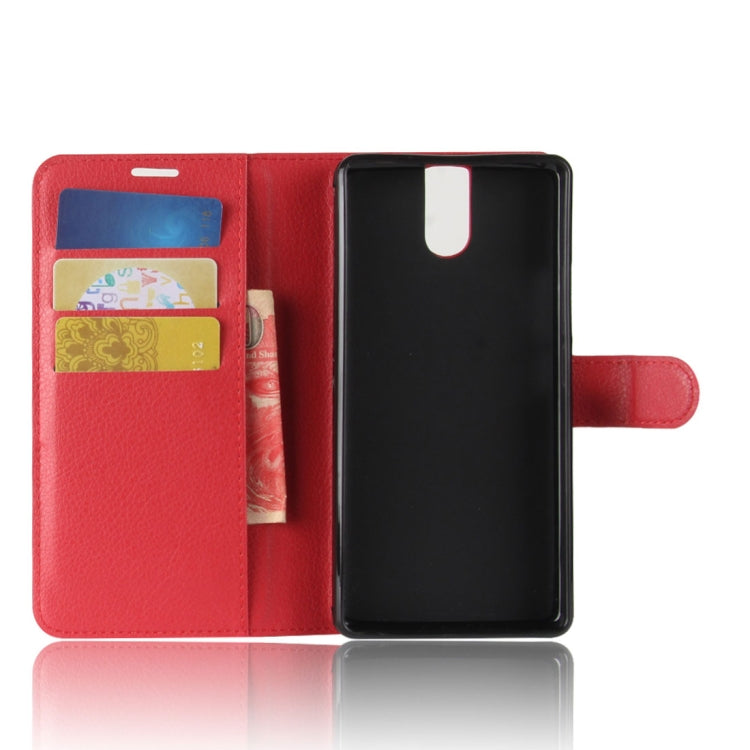 For DOOGEE  BL7000 Litchi Texture PU + TPU Horizontal Flip Leather Case with Holder & Card Slots & Wallet