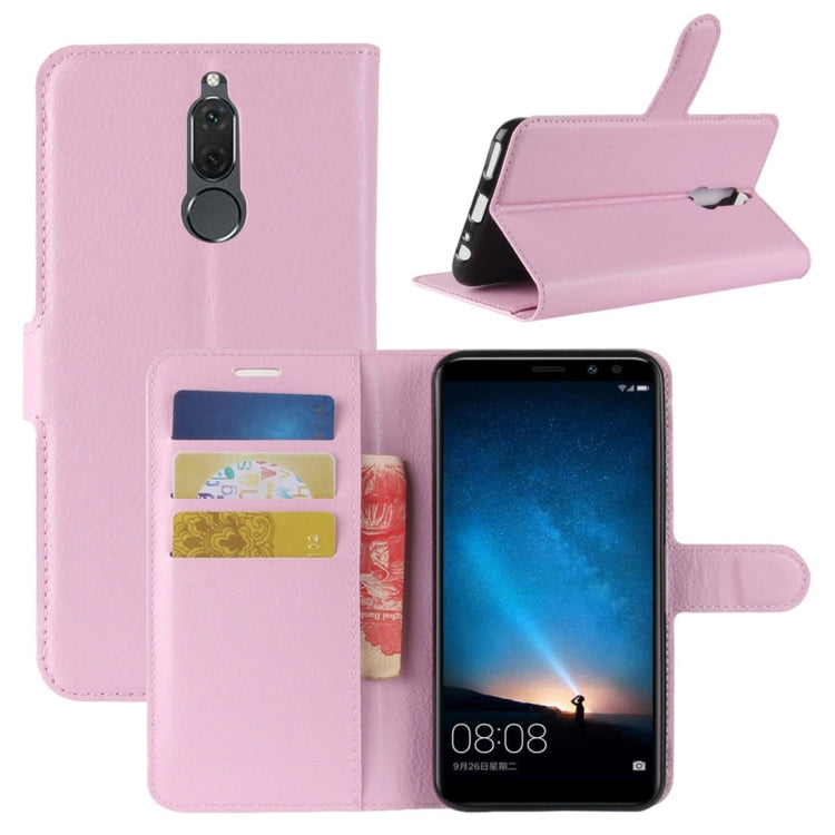 For Huawei  Mate 10 Lite Litchi Texture PU + TPU Horizontal Flip Leather Case with Holder & Card Slots & Wallet