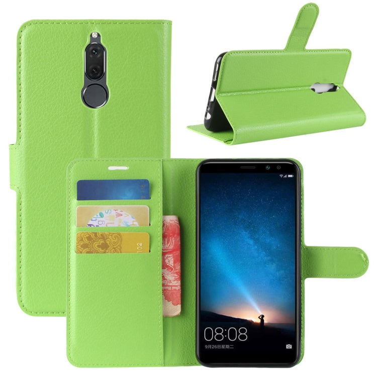 For Huawei  Mate 10 Lite Litchi Texture PU + TPU Horizontal Flip Leather Case with Holder & Card Slots & Wallet