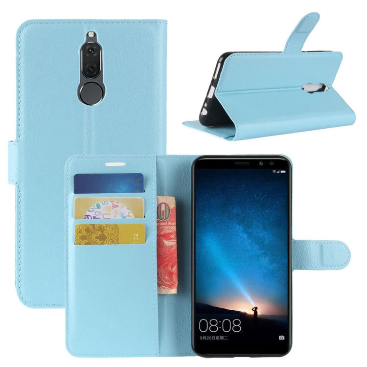 For Huawei  Mate 10 Lite Litchi Texture PU + TPU Horizontal Flip Leather Case with Holder & Card Slots & Wallet