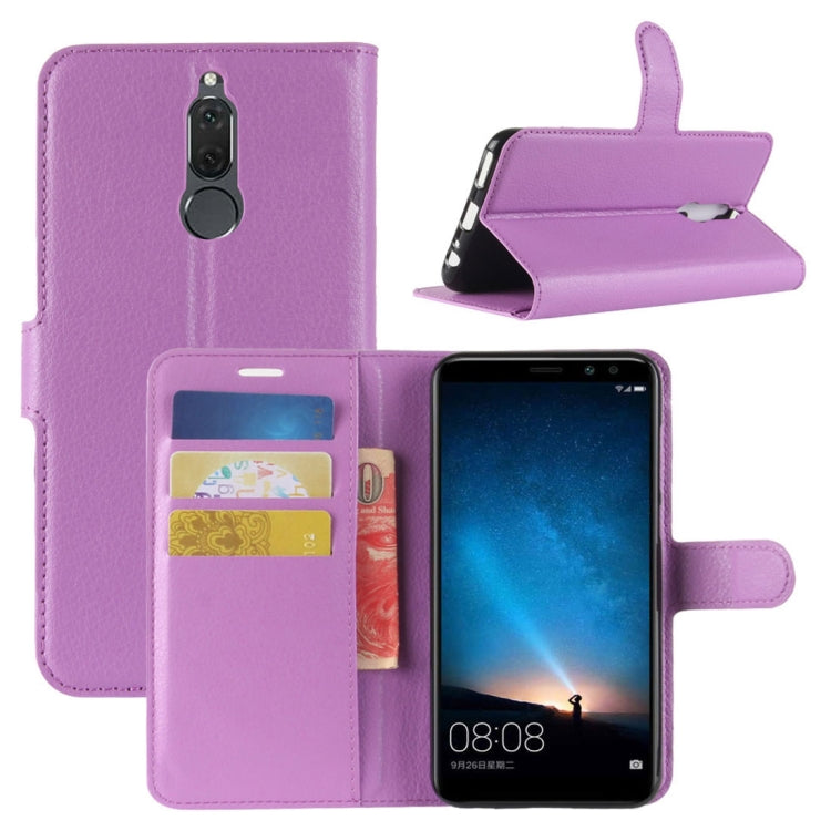 For Huawei  Mate 10 Lite Litchi Texture PU + TPU Horizontal Flip Leather Case with Holder & Card Slots & Wallet