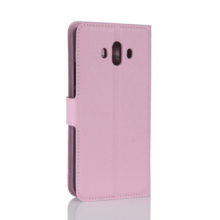 For Huawei  Mate 10 Litchi Texture PU + TPU Horizontal Flip Leather Case with Holder & Card Slots & Wallet