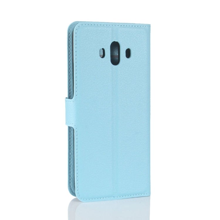 For Huawei  Mate 10 Litchi Texture PU + TPU Horizontal Flip Leather Case with Holder & Card Slots & Wallet