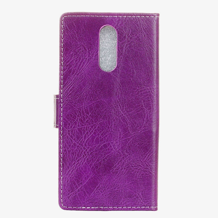 Alcatel A7 Retro Crazy Horse Texture Horizontal Flip Leather Case with Holder & Card Slots & Wallet & Photo Frame