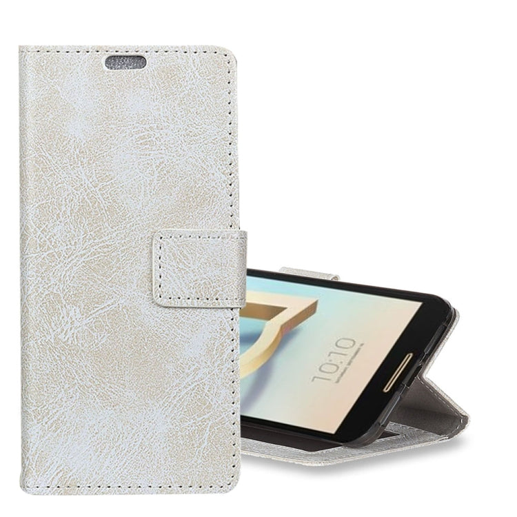 Alcatel A7 Retro Crazy Horse Texture Horizontal Flip Leather Case with Holder & Card Slots & Wallet & Photo Frame