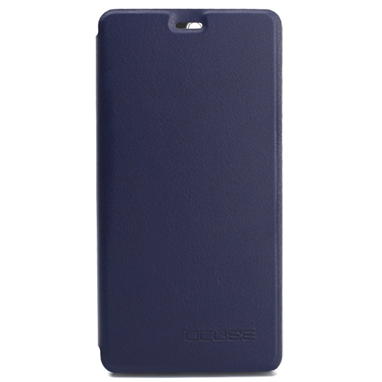 OCUBE for LEAGOO T5 (MPH2417) Spring Texture Horizontal Flip Leather Case with Holder (Dark Blue)