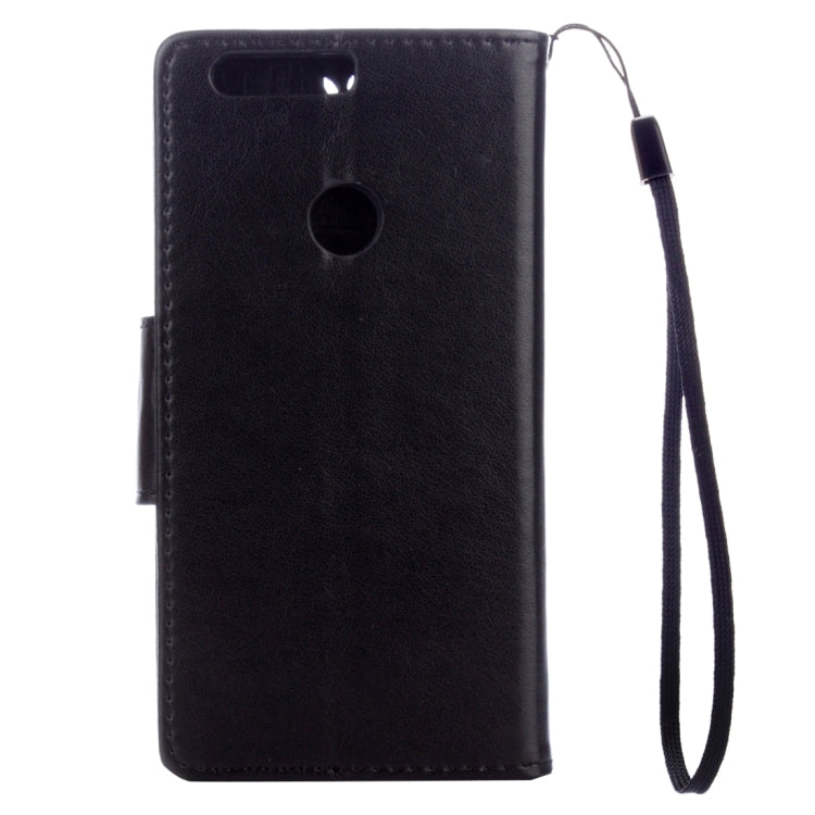 For Huawei  Honor 8 Flowers Embossing Horizontal Flip Leather Case with Holder & Card Slots & Wallet & Lanyard