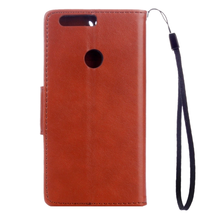 For Huawei  Honor 8 Flowers Embossing Horizontal Flip Leather Case with Holder & Card Slots & Wallet & Lanyard