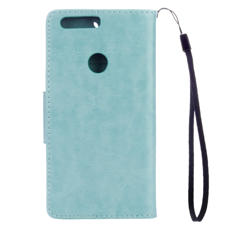 For Huawei  Honor 8 Flowers Embossing Horizontal Flip Leather Case with Holder & Card Slots & Wallet & Lanyard