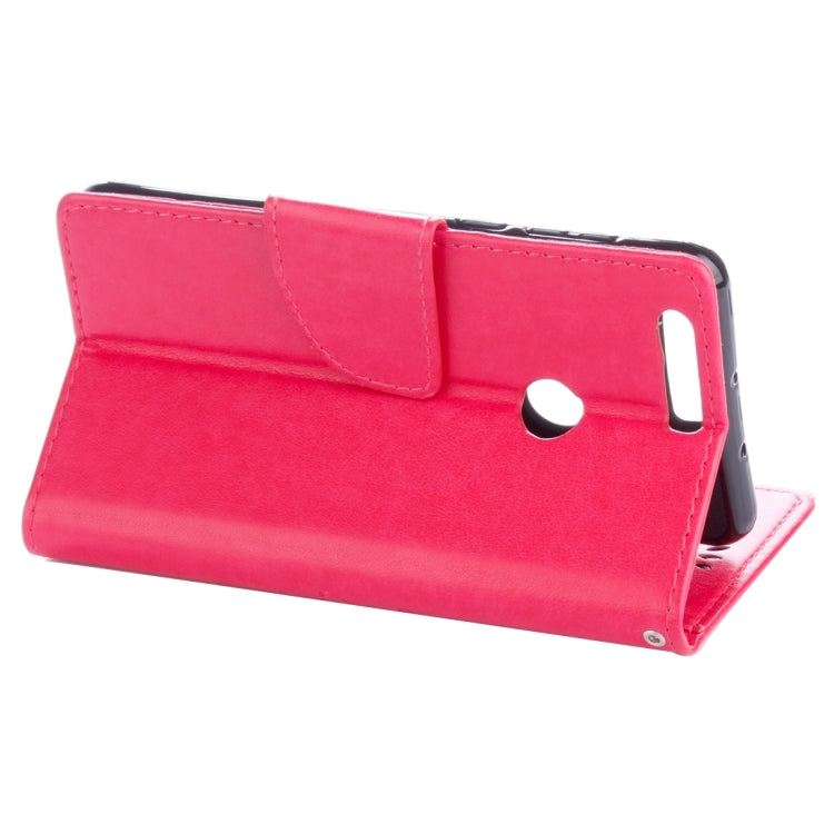 For Huawei  Honor 8 Flowers Embossing Horizontal Flip Leather Case with Holder & Card Slots & Wallet & Lanyard