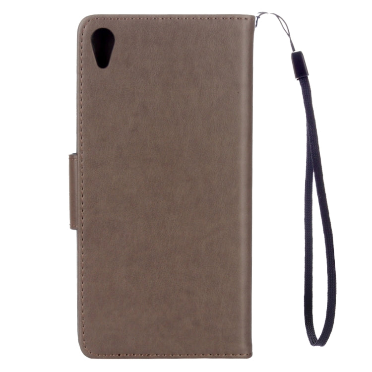 For Sony Xperia XA Ultra Flowers Embossing Horizontal Flip Leather Case with Holder & Card Slots & Wallet & Lanyard