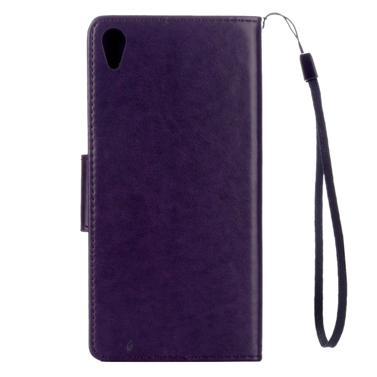 For Sony Xperia XA Ultra Flowers Embossing Horizontal Flip Leather Case with Holder & Card Slots & Wallet & Lanyard