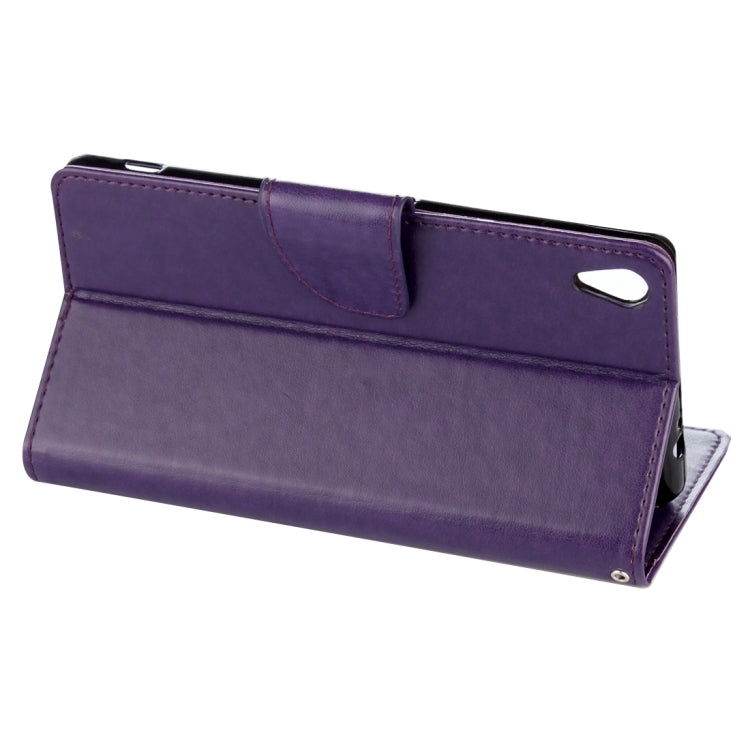 For Sony Xperia XA Ultra Flowers Embossing Horizontal Flip Leather Case with Holder & Card Slots & Wallet & Lanyard