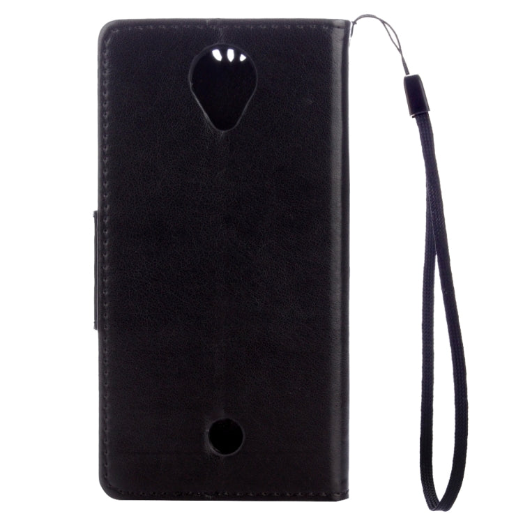 Flowers Embossing Horizontal Flip Leather Case for Wiko U Feel, with Holder & Card Slots & Wallet & Lanyard