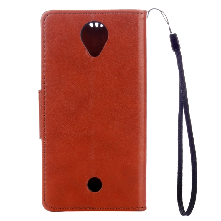 Flowers Embossing Horizontal Flip Leather Case for Wiko U Feel, with Holder & Card Slots & Wallet & Lanyard