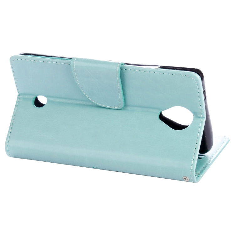 Flowers Embossing Horizontal Flip Leather Case for Wiko U Feel, with Holder & Card Slots & Wallet & Lanyard