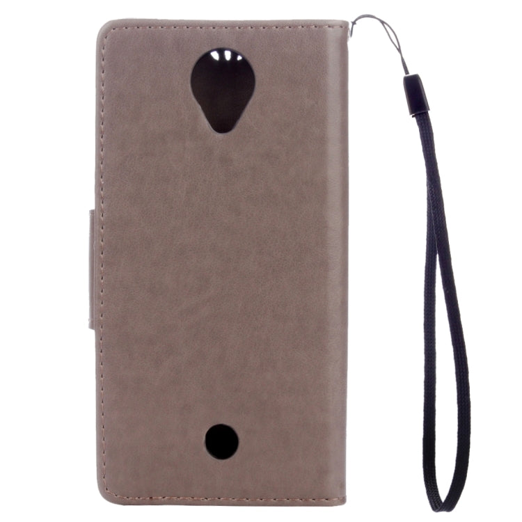 Flowers Embossing Horizontal Flip Leather Case for Wiko U Feel, with Holder & Card Slots & Wallet & Lanyard