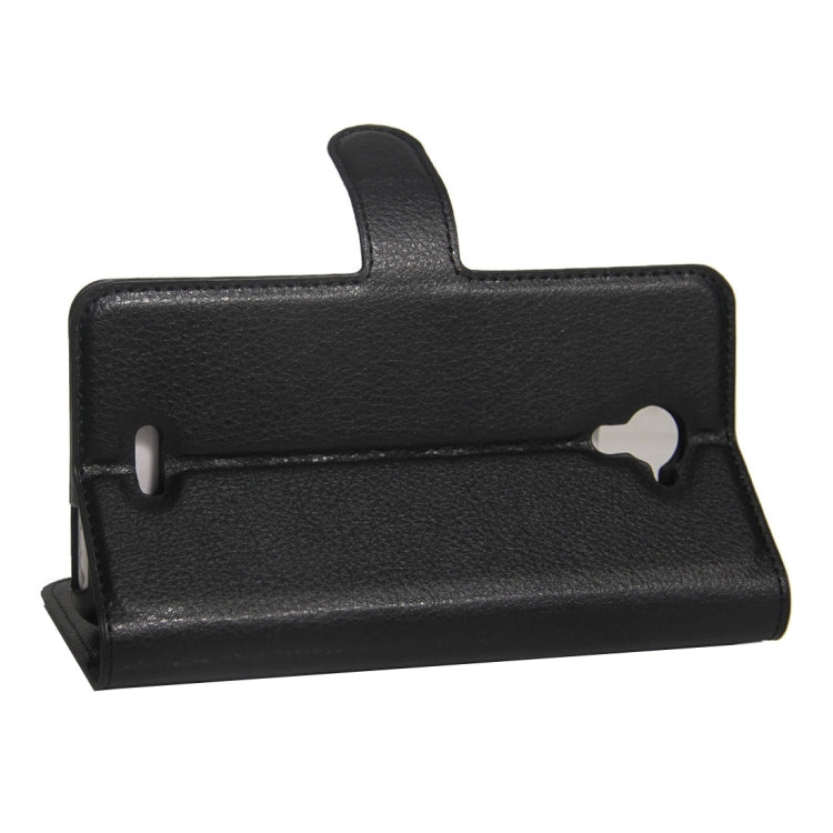 For Wiko U Feel Fab Litchi Texture Horizontal Flip PU Leather Case with Holder & Card Slots & Wallet