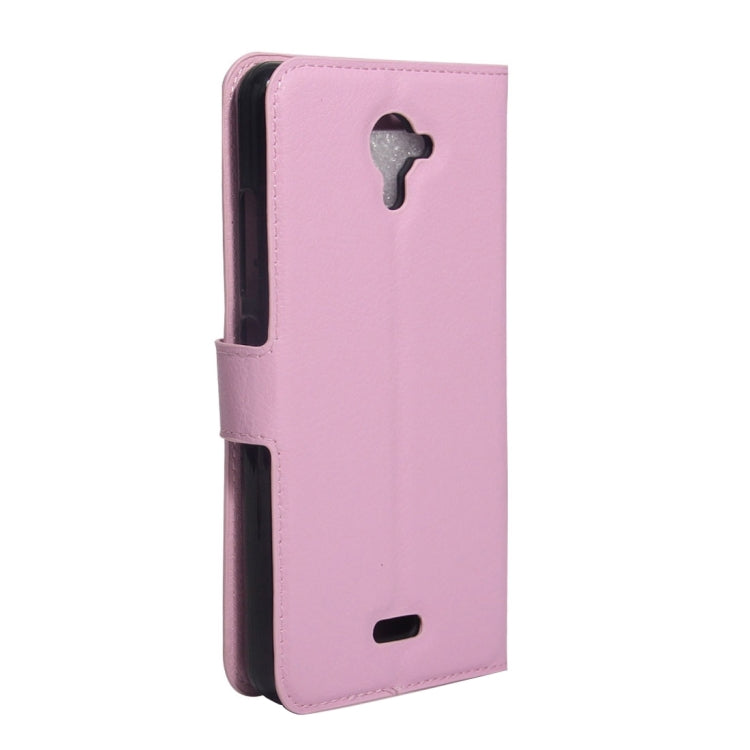 For Wiko U Feel Fab Litchi Texture Horizontal Flip PU Leather Case with Holder & Card Slots & Wallet