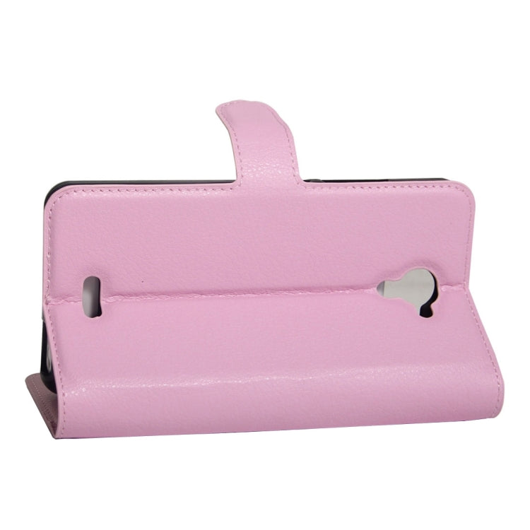 For Wiko U Feel Fab Litchi Texture Horizontal Flip PU Leather Case with Holder & Card Slots & Wallet