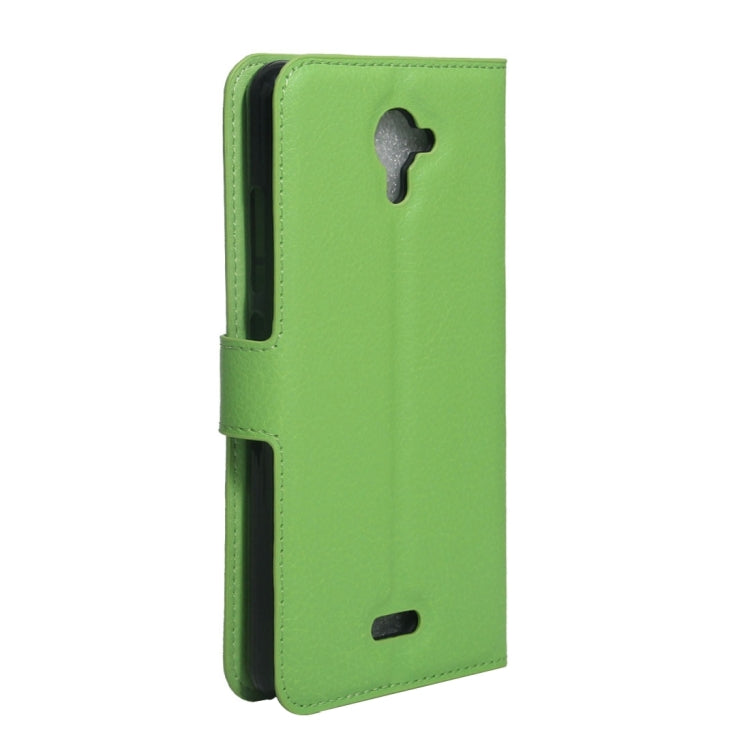 For Wiko U Feel Fab Litchi Texture Horizontal Flip PU Leather Case with Holder & Card Slots & Wallet