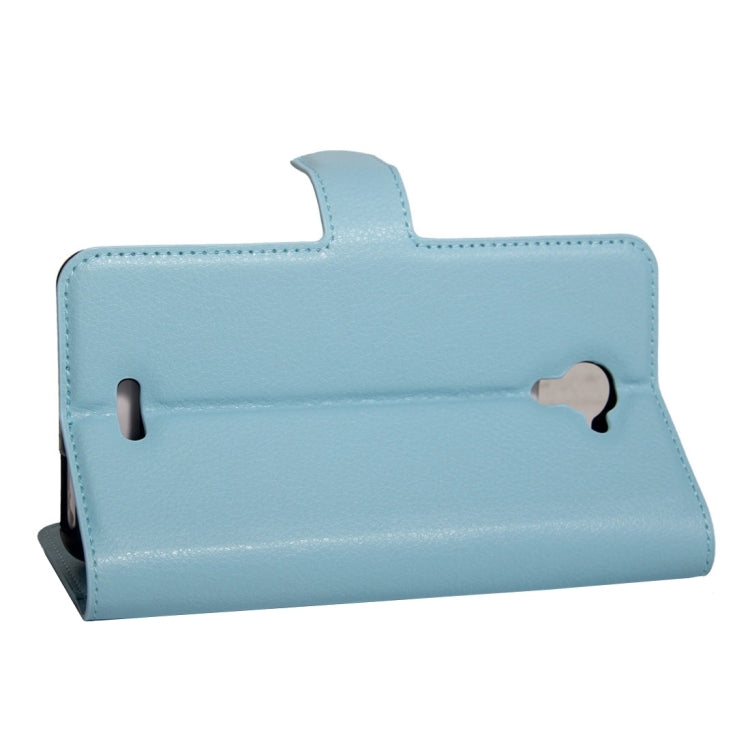 For Wiko U Feel Fab Litchi Texture Horizontal Flip PU Leather Case with Holder & Card Slots & Wallet