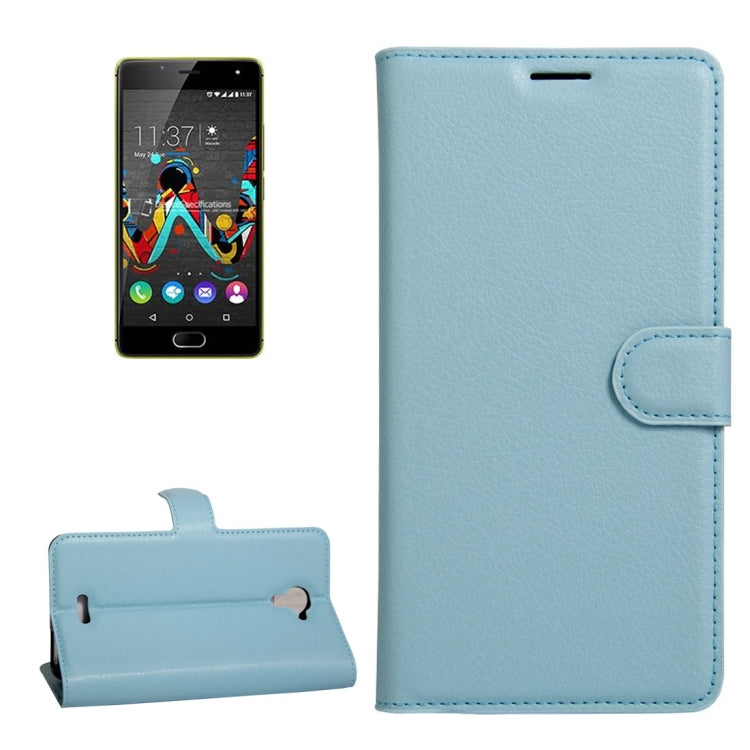For Wiko U Feel Fab Litchi Texture Horizontal Flip PU Leather Case with Holder & Card Slots & Wallet