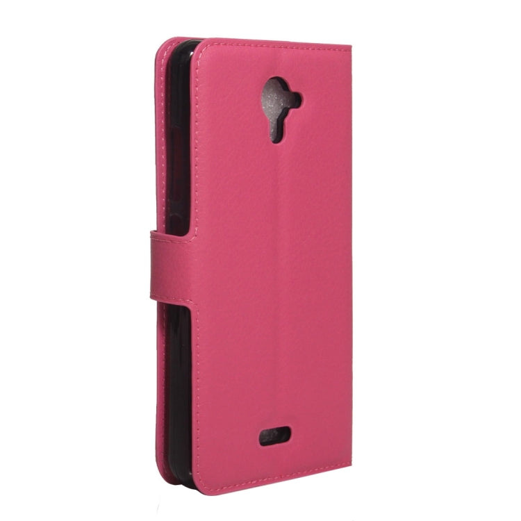 For Wiko U Feel Fab Litchi Texture Horizontal Flip PU Leather Case with Holder & Card Slots & Wallet