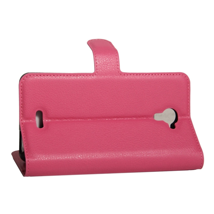 For Wiko U Feel Fab Litchi Texture Horizontal Flip PU Leather Case with Holder & Card Slots & Wallet