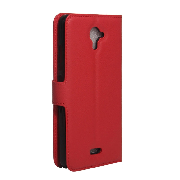 For Wiko U Feel Fab Litchi Texture Horizontal Flip PU Leather Case with Holder & Card Slots & Wallet