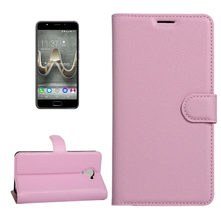 For Wiko U Feel Prime Litchi Texture Horizontal Flip PU Leather Case with Holder & Card Slots & Wallet