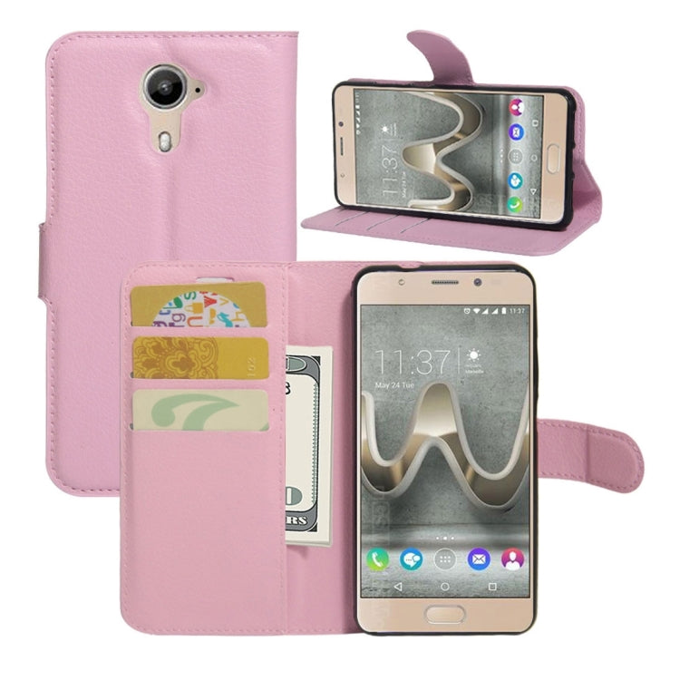 For Wiko U Feel Prime Litchi Texture Horizontal Flip PU Leather Case with Holder & Card Slots & Wallet