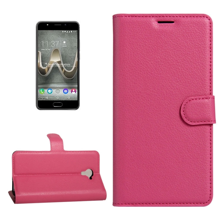 For Wiko U Feel Prime Litchi Texture Horizontal Flip PU Leather Case with Holder & Card Slots & Wallet