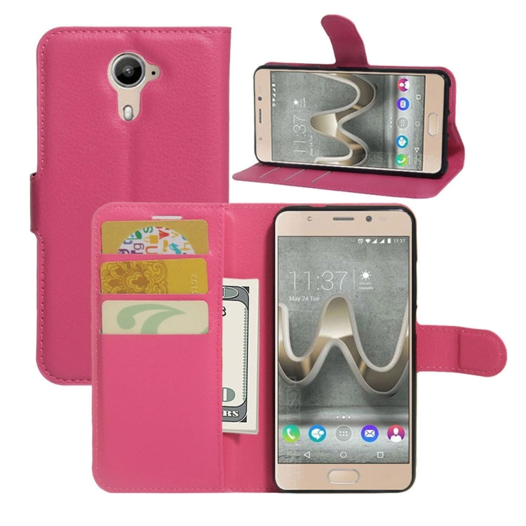 For Wiko U Feel Prime Litchi Texture Horizontal Flip PU Leather Case with Holder & Card Slots & Wallet