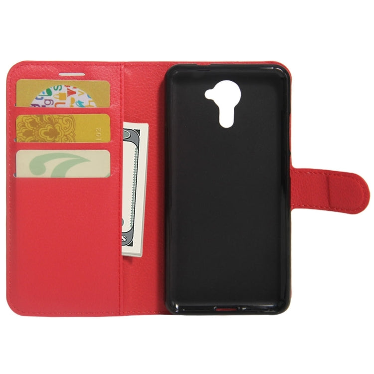 For Wiko U Feel Prime Litchi Texture Horizontal Flip PU Leather Case with Holder & Card Slots & Wallet