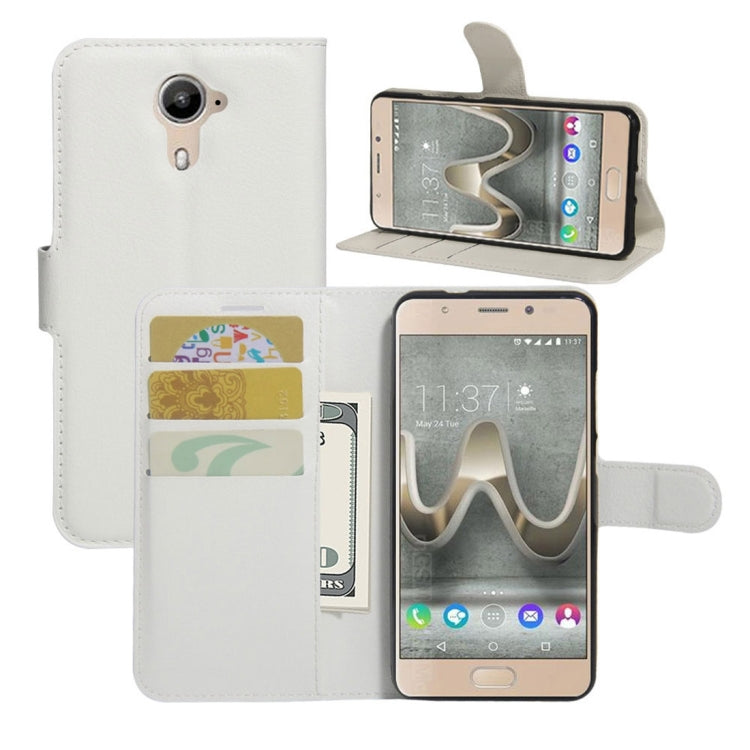 For Wiko U Feel Prime Litchi Texture Horizontal Flip PU Leather Case with Holder & Card Slots & Wallet