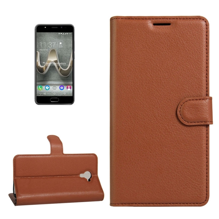 For Wiko U Feel Prime Litchi Texture Horizontal Flip PU Leather Case with Holder & Card Slots & Wallet