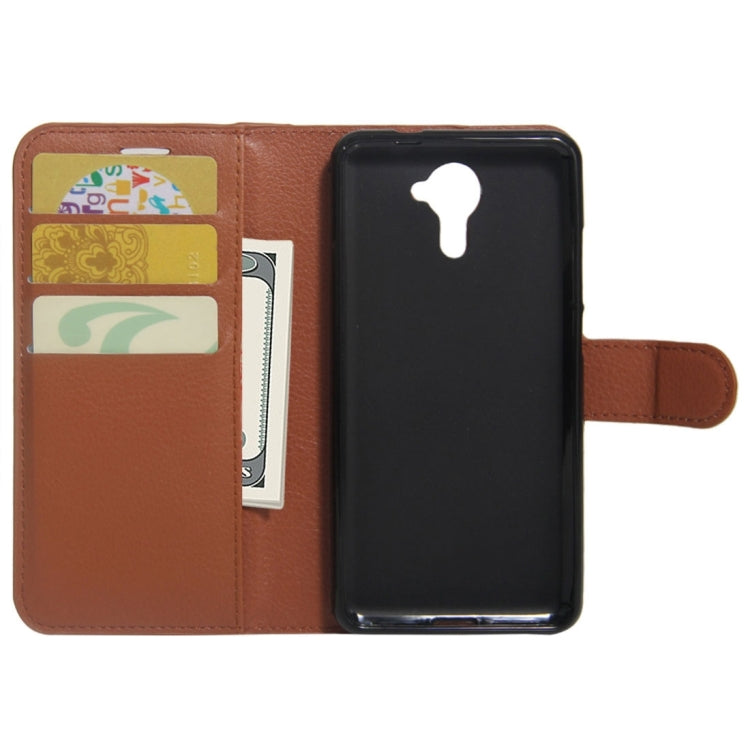 For Wiko U Feel Prime Litchi Texture Horizontal Flip PU Leather Case with Holder & Card Slots & Wallet