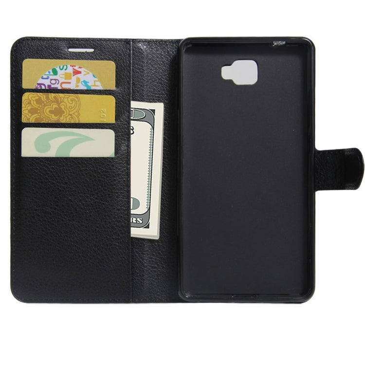 For ARCHOS 55 Cobalt Plus Litchi Texture Horizontal Flip PU Leather Case with Holder & Card Slots & Wallet
