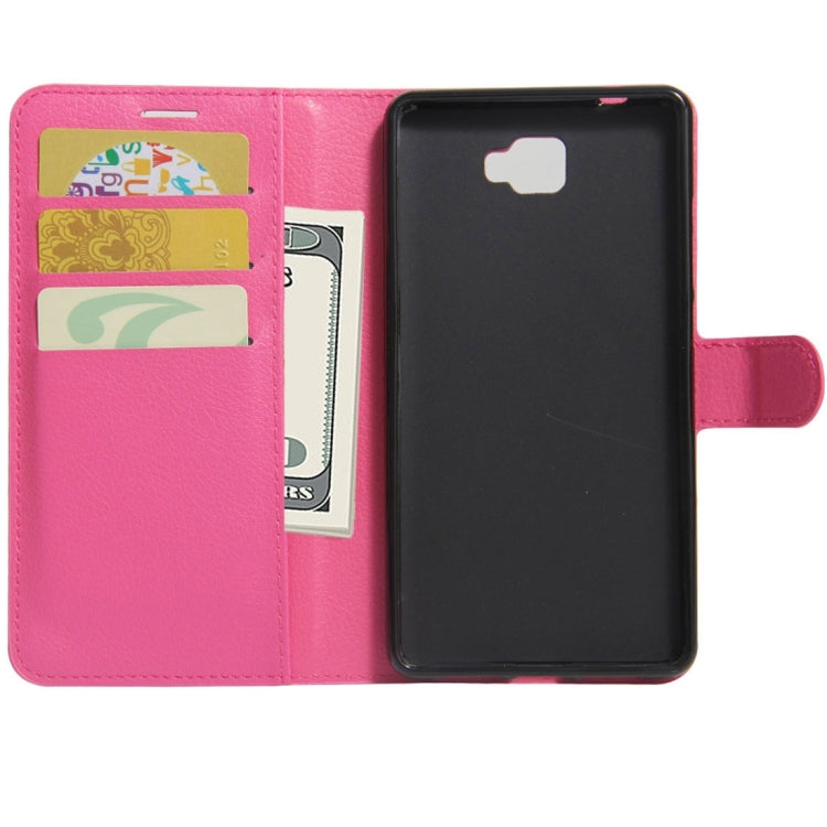 For ARCHOS 55 Cobalt Plus Litchi Texture Horizontal Flip PU Leather Case with Holder & Card Slots & Wallet