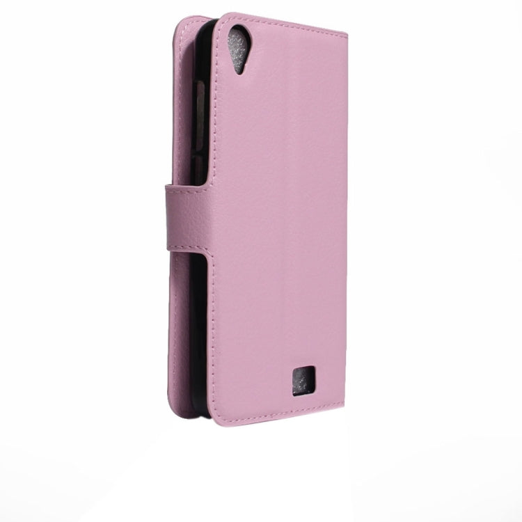 For HOMTOM HT16 Litchi Texture Horizontal Flip PU Leather Case with Holder & Card Slots & Wallet